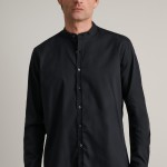 Unisex Πουκάμισο Comfort Fit με Γιακά Mao NAVY & GREEN