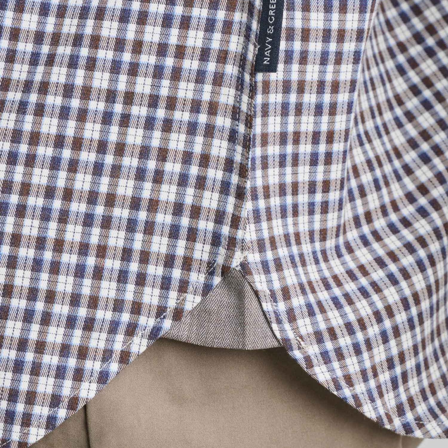 Unisex Καρό Πουκάμισο Comfort Fit NAVY & GREEN Unisex Καρό Πουκάμισο Comfort Fit NAVY & GREEN