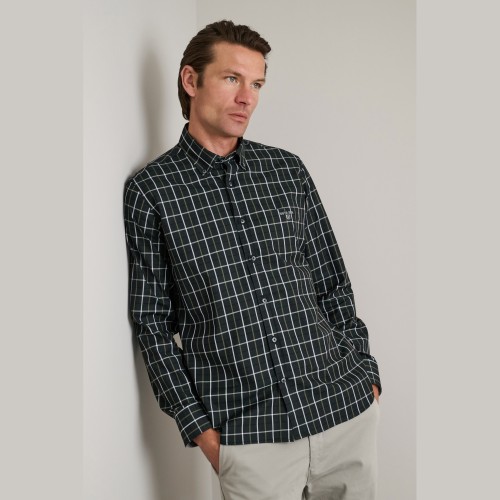 Unisex Καρό Πουκάμισο Comfort Fit NAVY & GREEN