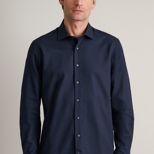 Unisex Πουκάμισο Comfort Fit με Μακρύ Μανίκι NAVY & GREEN
