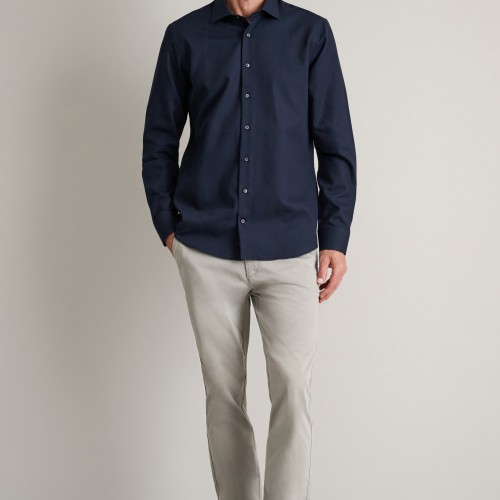 Unisex Πουκάμισο Comfort Fit με Μακρύ Μανίκι NAVY & GREEN Unisex Πουκάμισο Comfort Fit με Μακρύ Μανίκι NAVY & GREEN