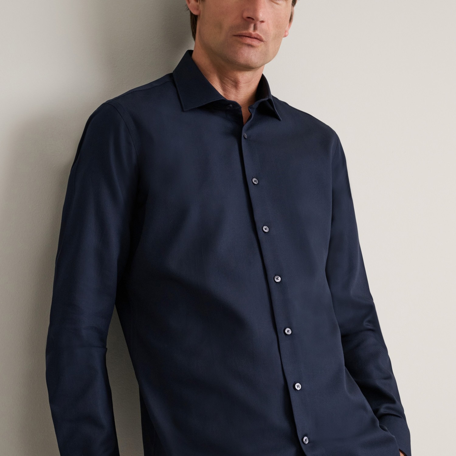 Unisex Πουκάμισο Comfort Fit με Μακρύ Μανίκι NAVY & GREEN Unisex Πουκάμισο Comfort Fit με Μακρύ Μανίκι NAVY & GREEN