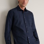 Unisex Πουκάμισο Comfort Fit με Μακρύ Μανίκι NAVY & GREEN Unisex Πουκάμισο Comfort Fit με Μακρύ Μανίκι NAVY & GREEN