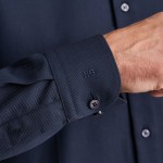 Unisex Πουκάμισο Comfort Fit με Μακρύ Μανίκι NAVY & GREEN Unisex Πουκάμισο Comfort Fit με Μακρύ Μανίκι NAVY & GREEN