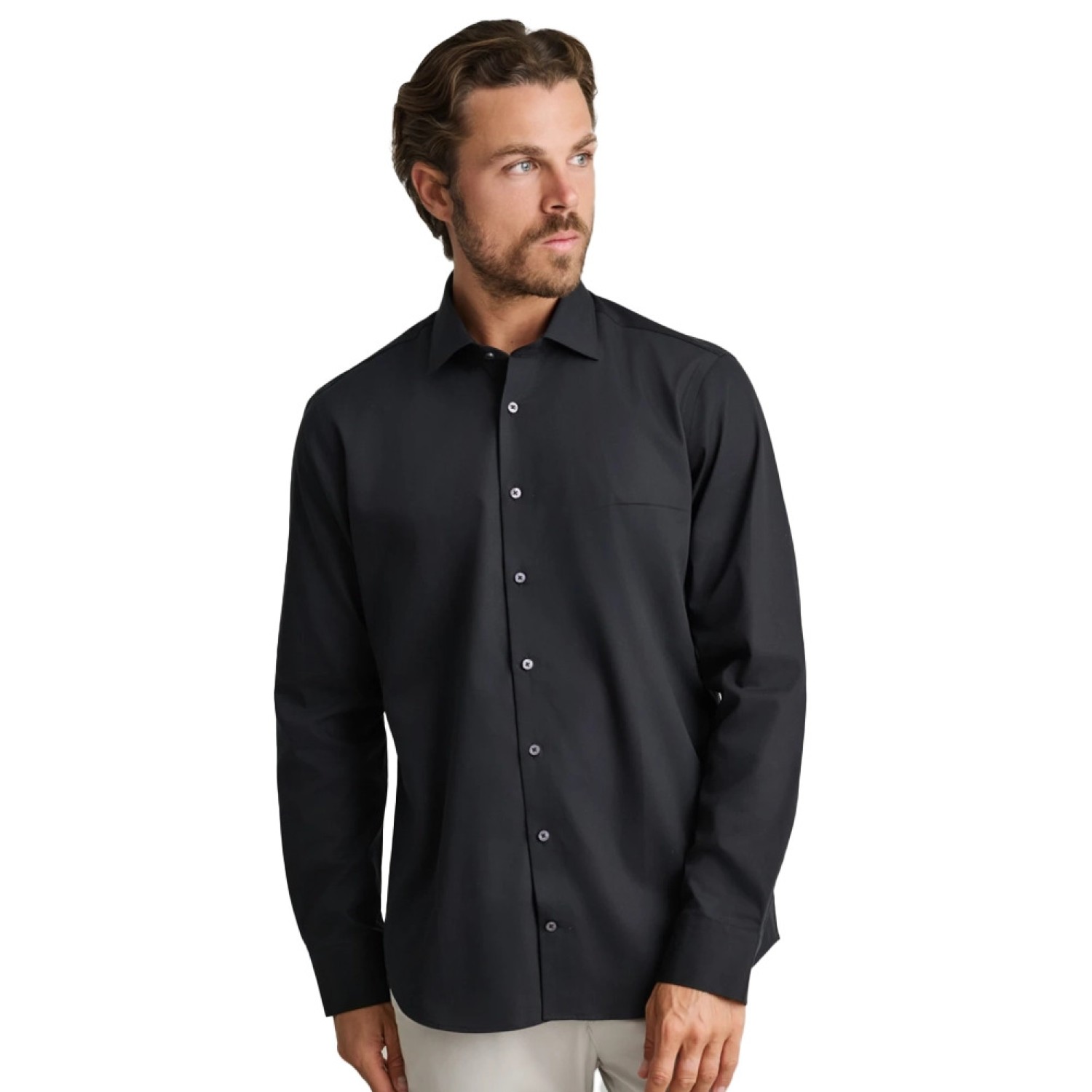 Unisex Πουκάμισο Formal Μακρυμάνικο NAVY & GREEN