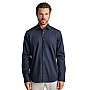 Unisex Πουκάμισο Formal Μακρυμάνικο NAVY & GREEN