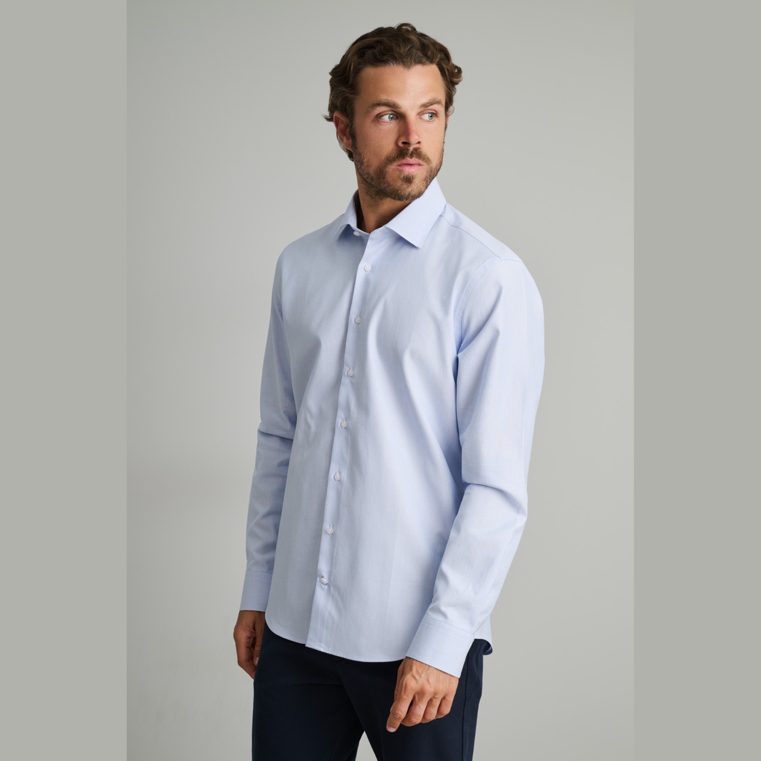 Unisex Πουκάμισο Comfort Fit Μακρυμάνικο NAVY & GREEN