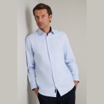 Unisex Μακρυμάνικο Πουκάμισο Fit Line NAVY & GREEN