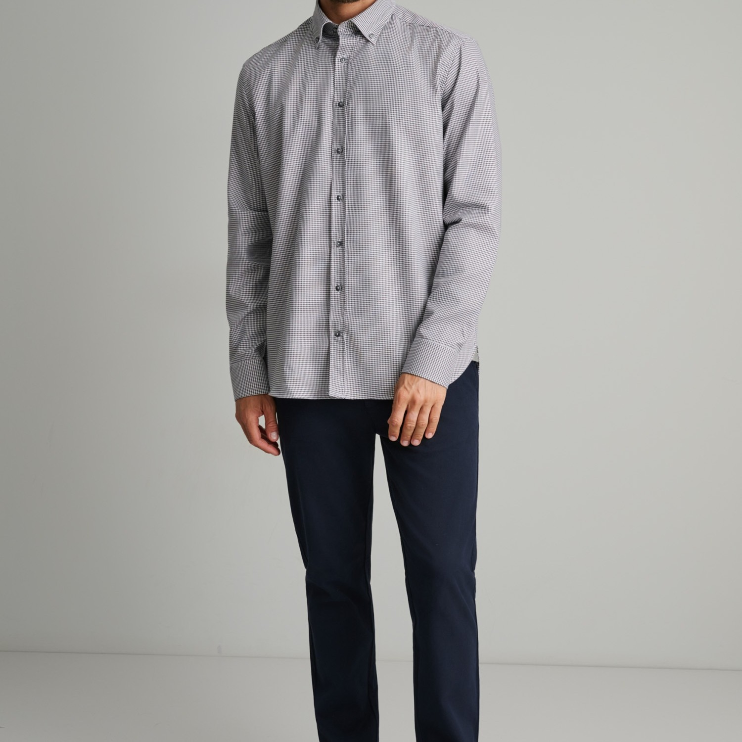 Unisex Πουκάμισο Comfort Fit με Καρό Σχέδιο NAVY & GREEN