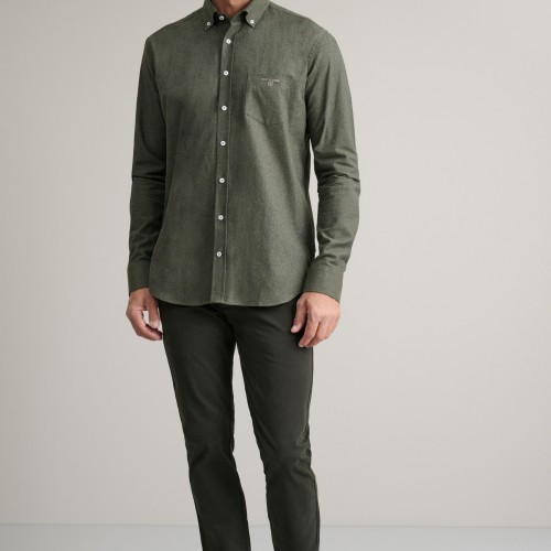 Unisex Πουκάμισο Comfort Fit με Τσέπη NAVY & GREEN