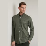 Unisex Πουκάμισο Comfort Fit με Τσέπη NAVY & GREEN