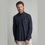 Unisex Πουκάμισο Comfort Fit με Τσέπη NAVY & GREEN