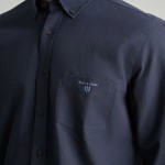 Unisex Πουκάμισο Comfort Fit με Τσέπη NAVY & GREEN