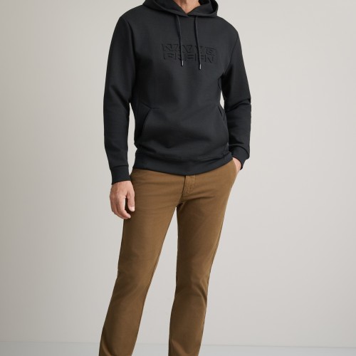 Unisex Φούτερ με Κουκούλα και Ανάγλυφο Λογότυπο NAVY & GREEN Unisex Φούτερ με Κουκούλα και Ανάγλυφο Λογότυπο NAVY & GREEN