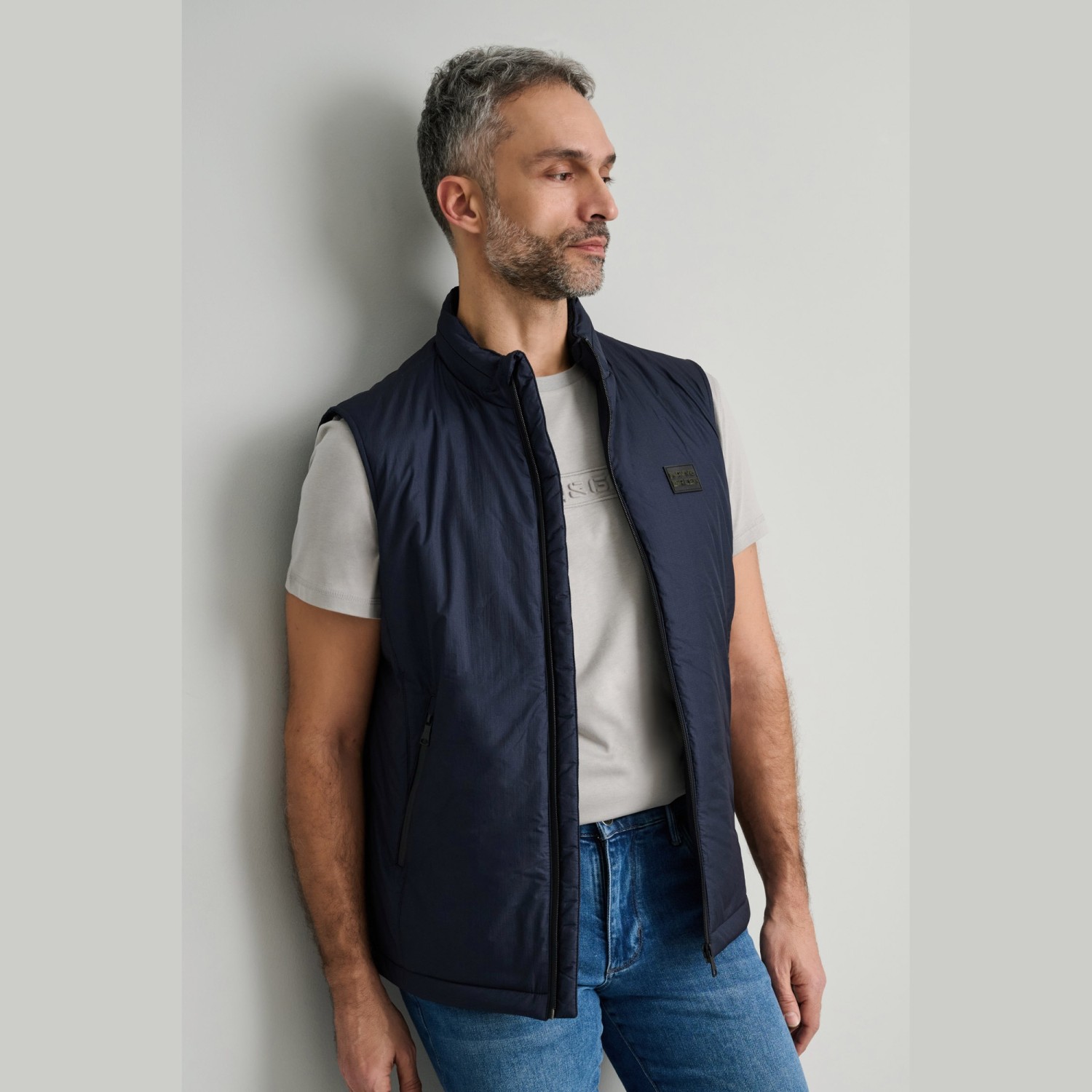 Unisex Αμάνικο Μπουφάν Γιλέκο με Τσέπες NAVY & GREEN Unisex Αμάνικο Μπουφάν Γιλέκο με Τσέπες NAVY & GREEN