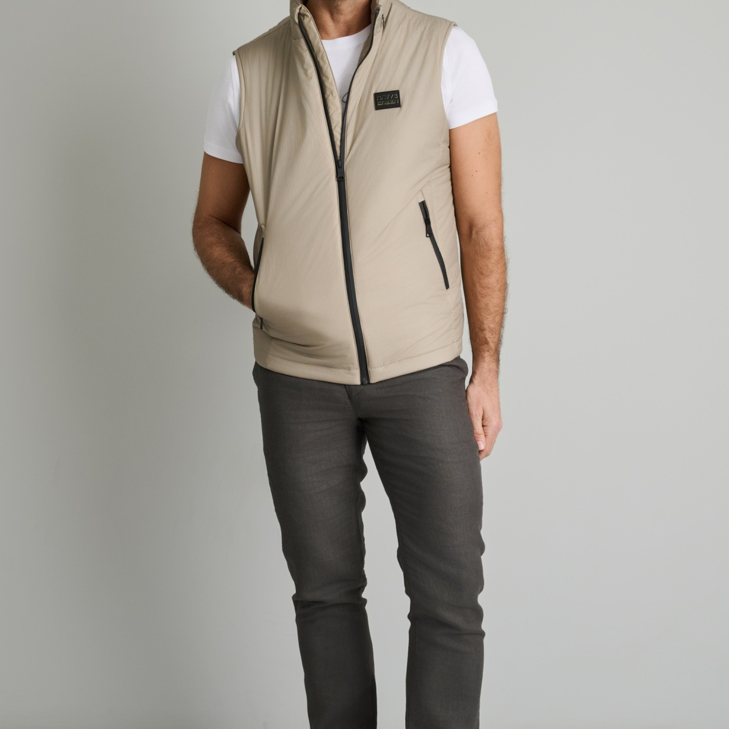 Unisex Αμάνικο Μπουφάν Γιλέκο με Τσέπες NAVY & GREEN Unisex Αμάνικο Μπουφάν Γιλέκο με Τσέπες NAVY & GREEN