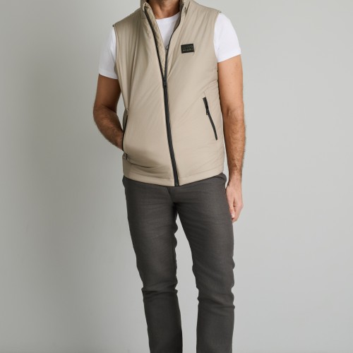 Unisex Αμάνικο Μπουφάν Γιλέκο με Τσέπες NAVY & GREEN