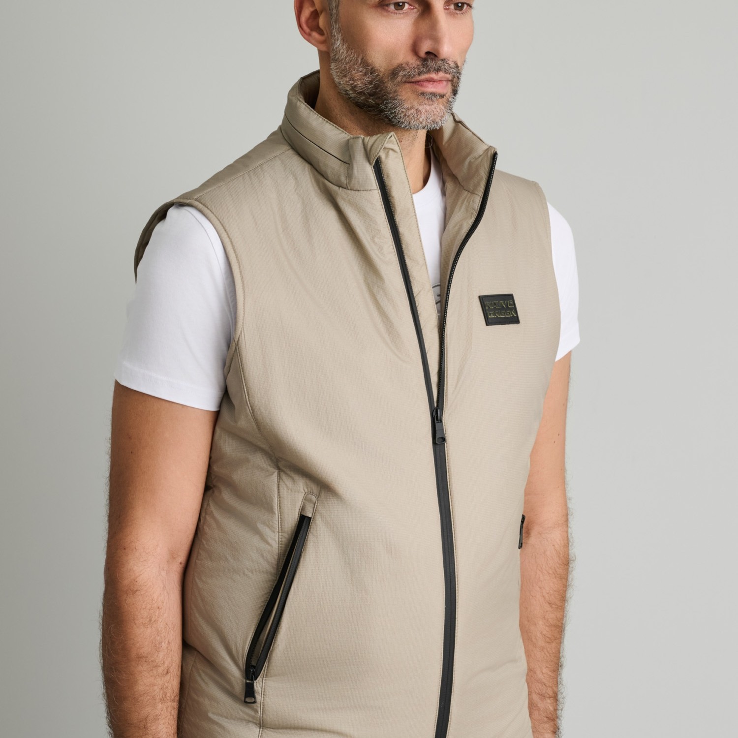 Unisex Αμάνικο Μπουφάν Γιλέκο με Τσέπες NAVY & GREEN Unisex Αμάνικο Μπουφάν Γιλέκο με Τσέπες NAVY & GREEN