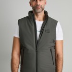 Unisex Αμάνικο Μπουφάν Γιλέκο με Ψηλό Γιακά NAVY & GREEN