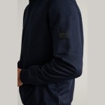 Unisex Μπλούζα Λουπέτο με Φερμουάρ Μακρυμάνικη NAVY & GREEN