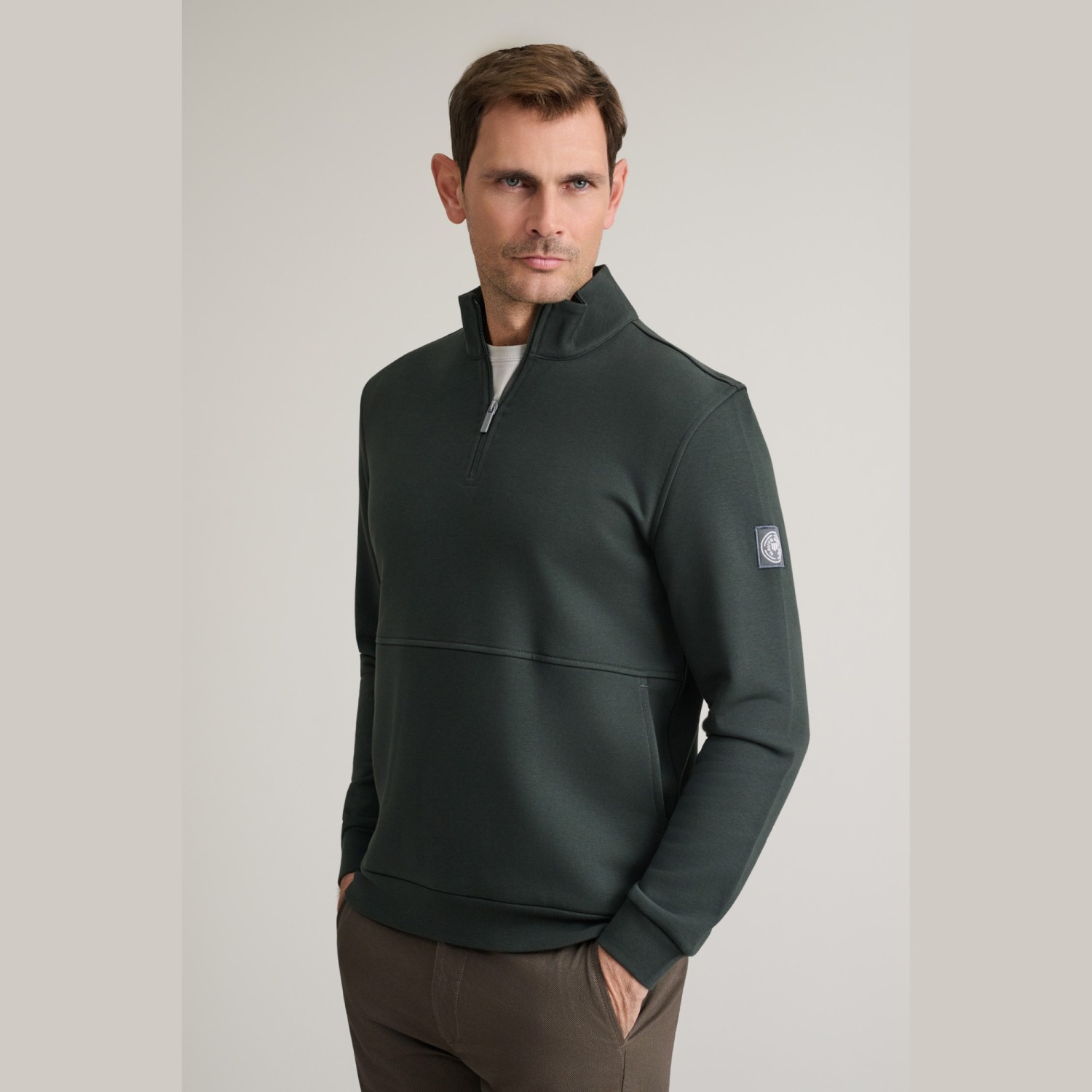 Unisex Μπλούζα Λούπετο με Φερμουάρ NAVY & GREEN Unisex Μπλούζα Λούπετο με Φερμουάρ NAVY & GREEN