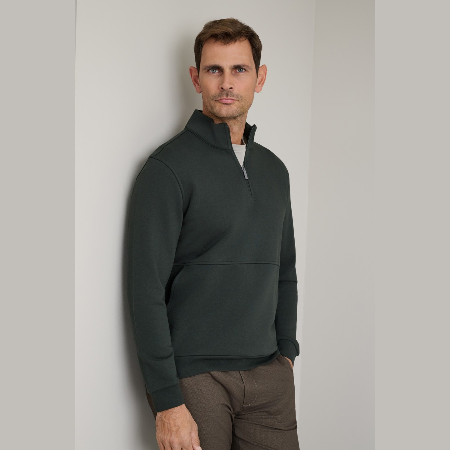 Unisex Μπλούζα Λούπετο με Φερμουάρ NAVY & GREEN Unisex Μπλούζα Λούπετο με Φερμουάρ NAVY & GREEN