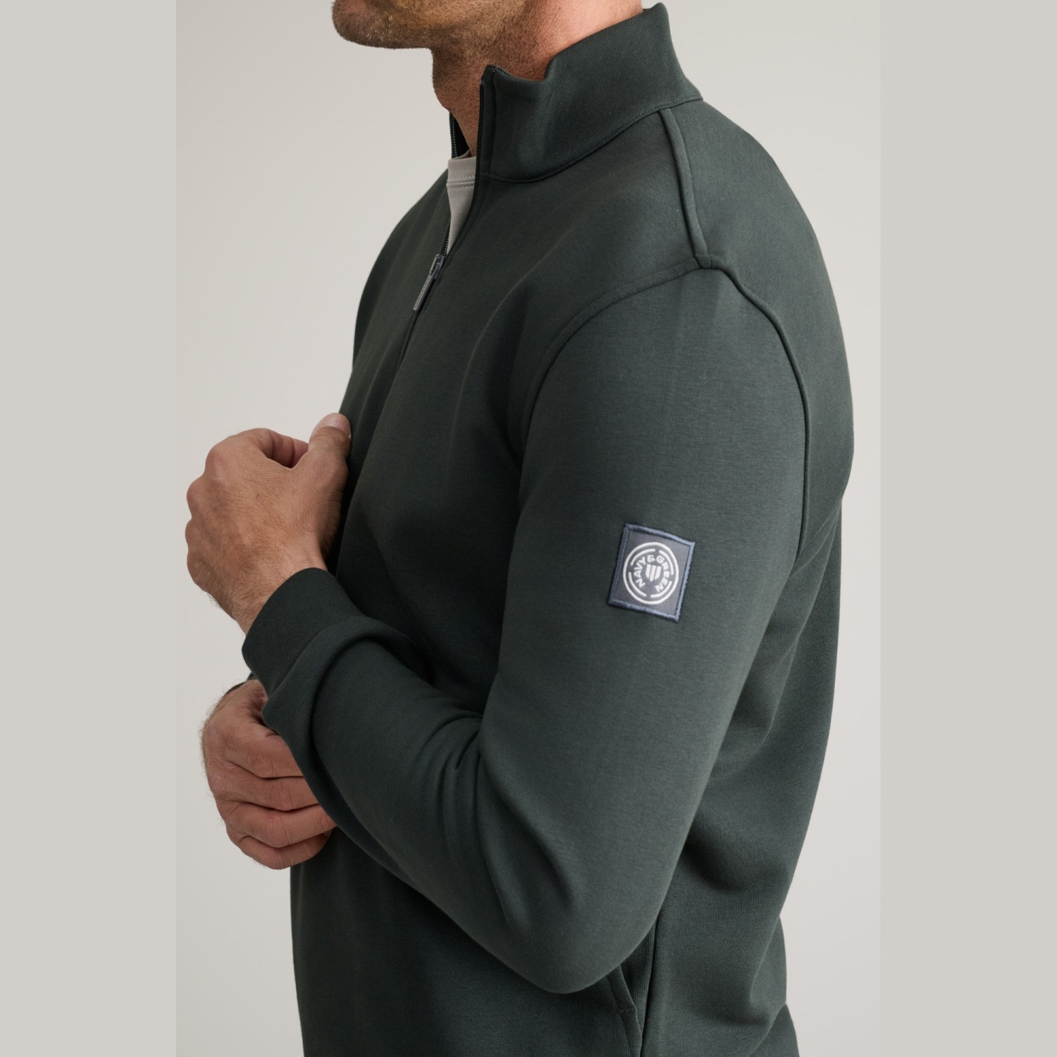 Unisex Μπλούζα Λούπετο με Φερμουάρ NAVY & GREEN Unisex Μπλούζα Λούπετο με Φερμουάρ NAVY & GREEN
