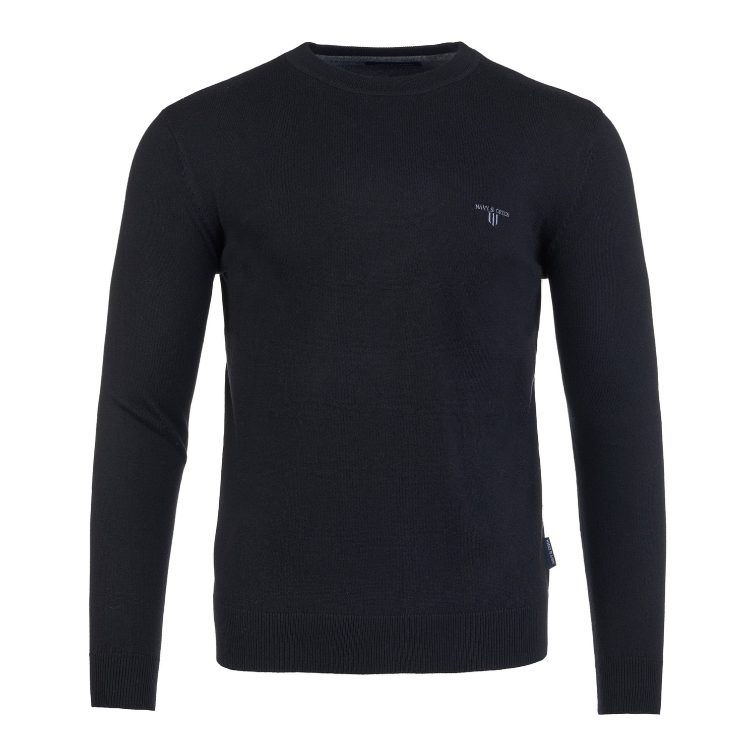 Unisex Πλεκτό Πουλόβερ με Λαιμόκοψη NAVY & GREEN