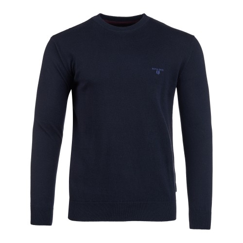 Unisex Πλεκτό Πουλόβερ με Λαιμόκοψη NAVY & GREEN