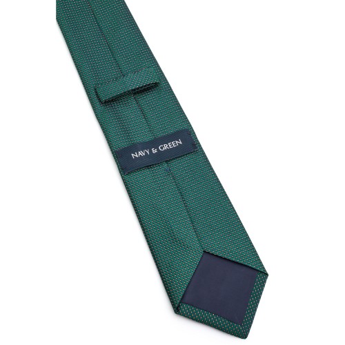 Unisex Γραβάτα με Μικροσχέδιο NAVY & GREEN Unisex Γραβάτα με Μικροσχέδιο NAVY & GREEN