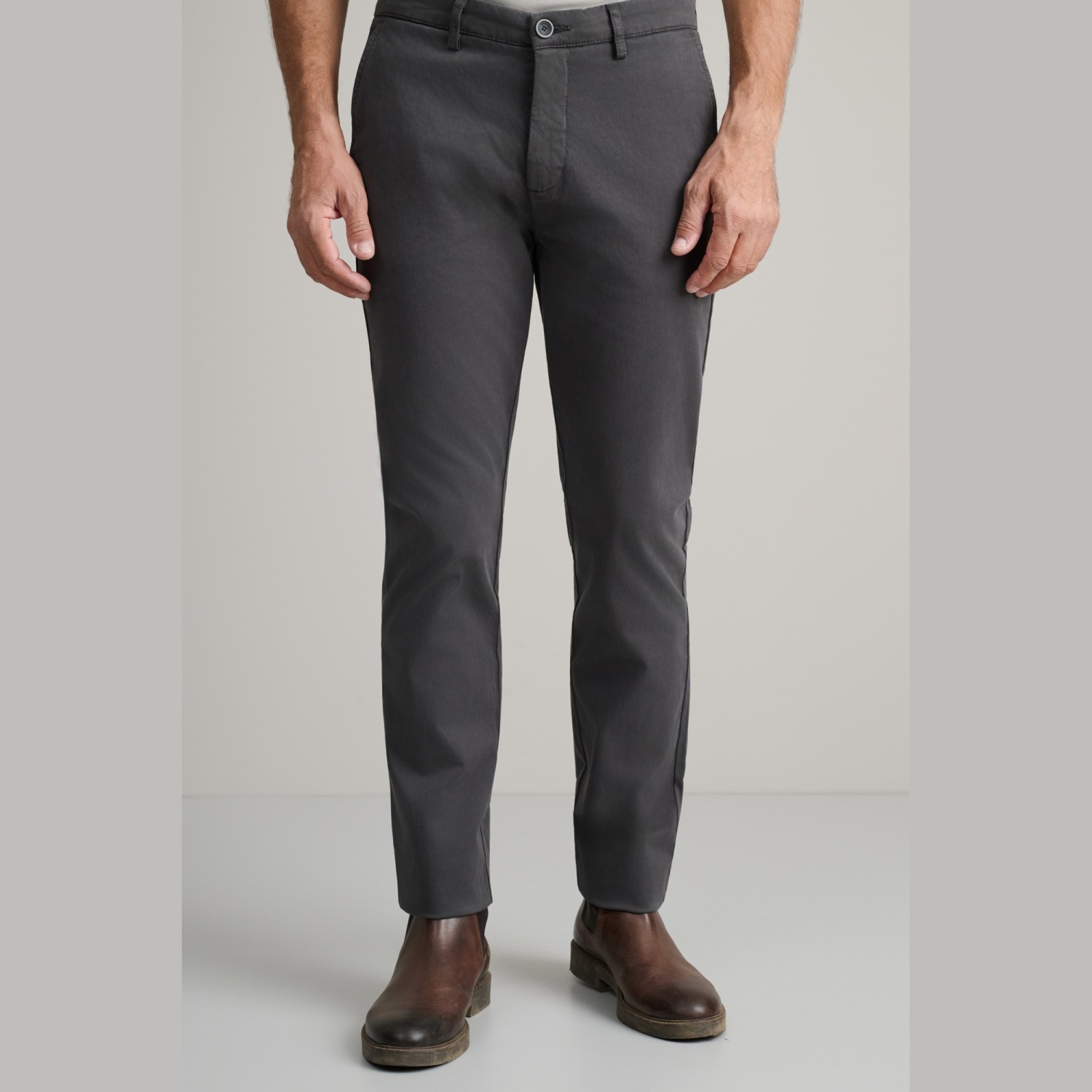 Unisex Παντελόνι Chino Slim Εφαρμογής NAVY & GREEN Unisex Παντελόνι Chino Slim Εφαρμογής NAVY & GREEN
