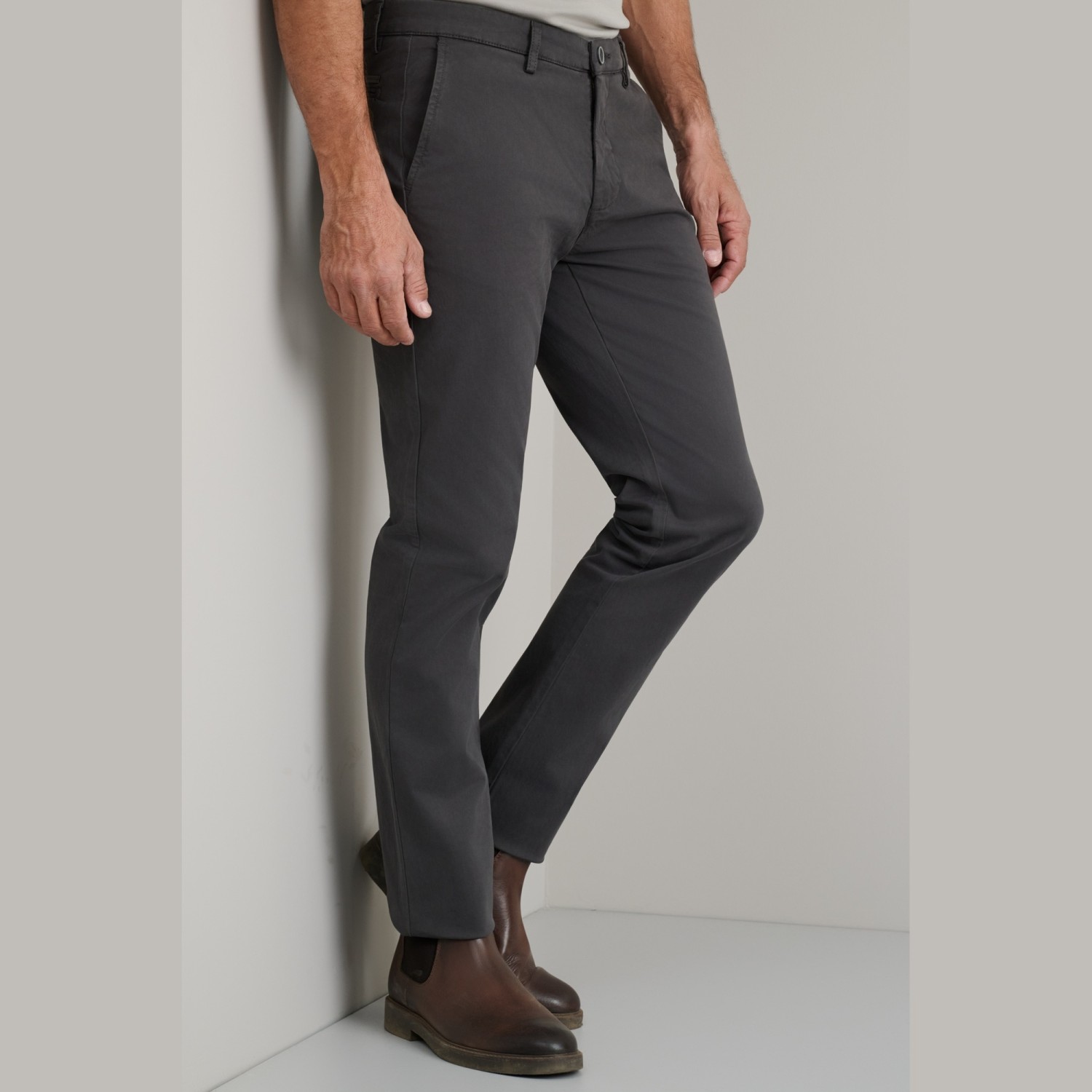 Unisex Παντελόνι Chino Slim Εφαρμογής NAVY & GREEN Unisex Παντελόνι Chino Slim Εφαρμογής NAVY & GREEN