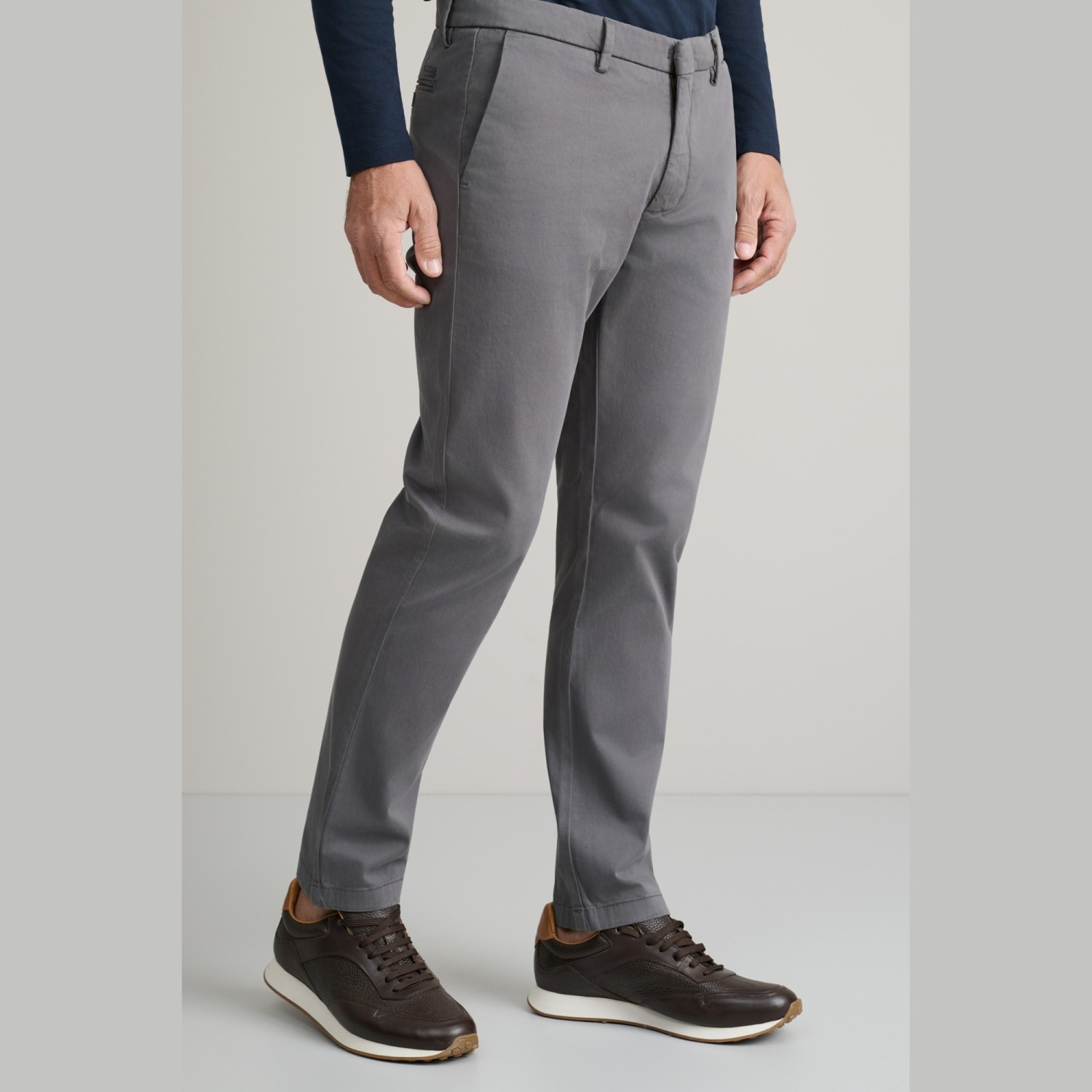 Unisex Παντελόνι Chino Slim Γραμμή NAVY & GREEN Unisex Παντελόνι Chino Slim Γραμμή NAVY & GREEN