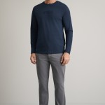 Unisex Παντελόνι Chino Slim Γραμμή NAVY & GREEN Unisex Παντελόνι Chino Slim Γραμμή NAVY & GREEN