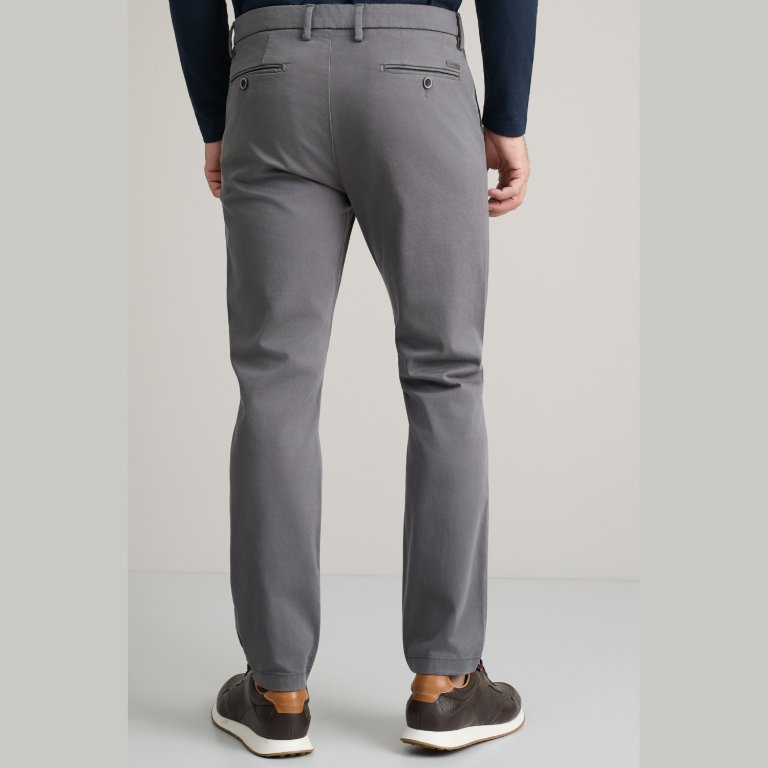 Unisex Παντελόνι Chino Slim Γραμμή NAVY & GREEN Unisex Παντελόνι Chino Slim Γραμμή NAVY & GREEN