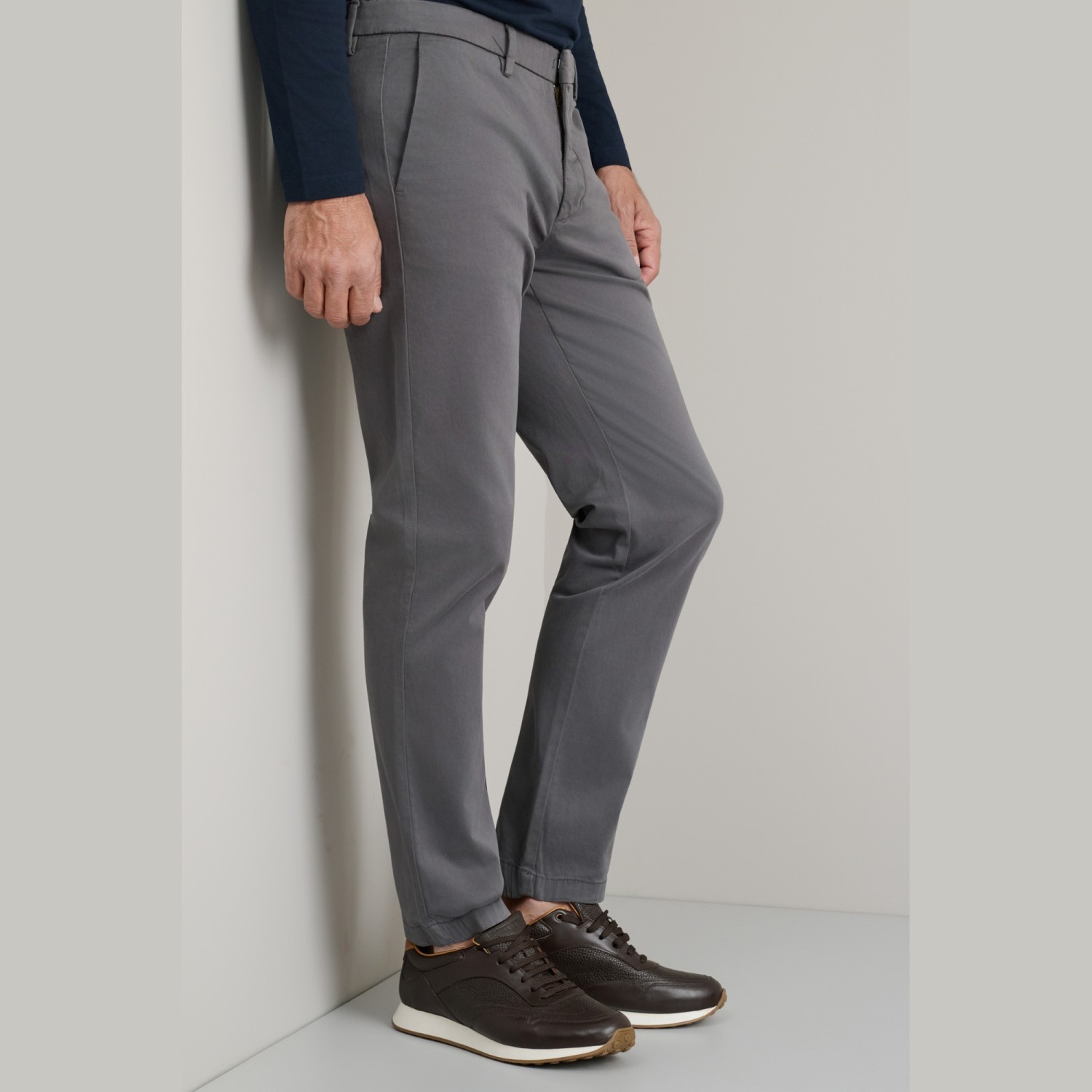 Unisex Παντελόνι Chino Slim Γραμμή NAVY & GREEN Unisex Παντελόνι Chino Slim Γραμμή NAVY & GREEN