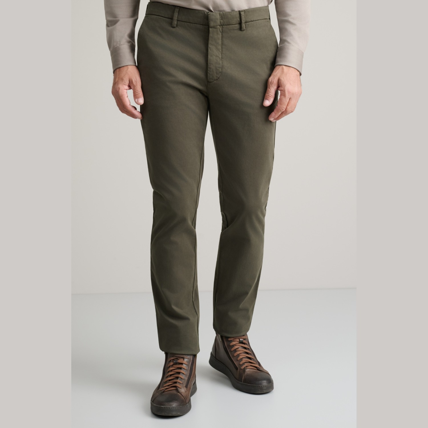 Unisex Παντελόνι Chino Slim Γραμμή NAVY & GREEN Unisex Παντελόνι Chino Slim Γραμμή NAVY & GREEN