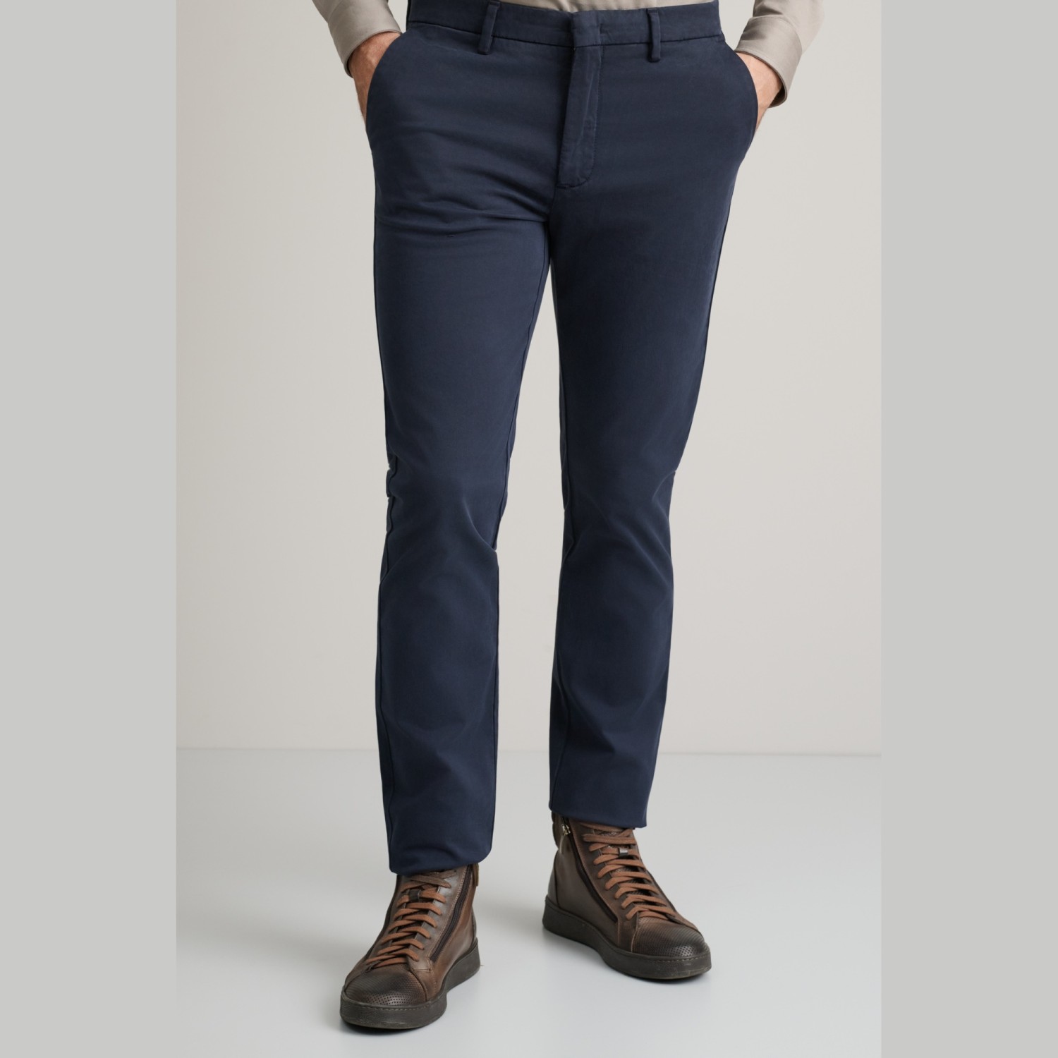 Unisex Παντελόνι Chino Slim Γραμμή NAVY & GREEN