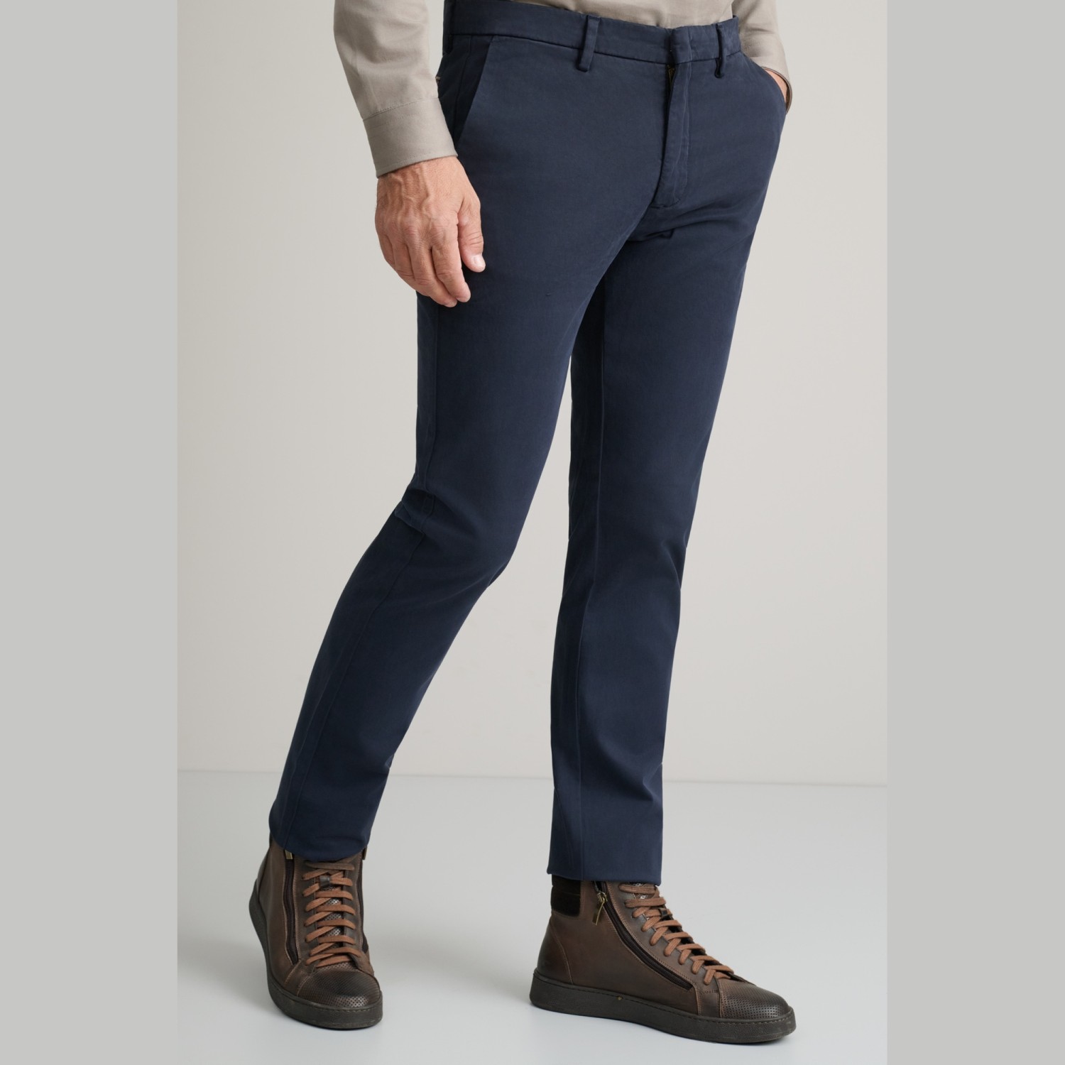 Unisex Παντελόνι Chino Slim Γραμμή NAVY & GREEN