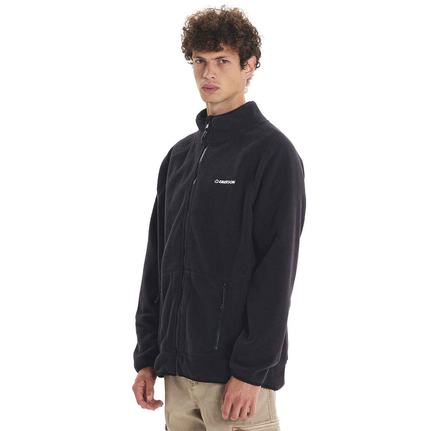Ανδρική Fleece Ζακέτα με Κολάρο EMERSON