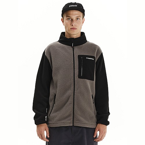 Ανδρική Fleece Ζακέτα με Τσέπες EMERSON