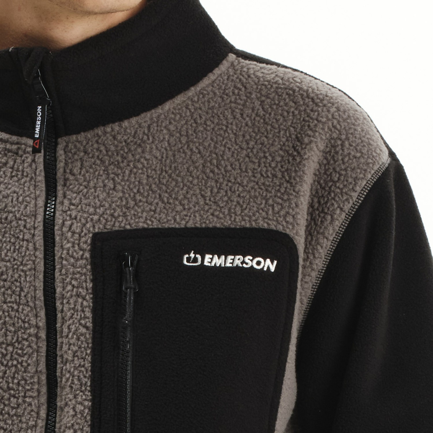 Ανδρική Fleece Ζακέτα με Τσέπες EMERSON