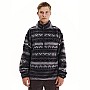 Ανδρική Fleece Μπλούζα με Φερμουάρ και Print EMERSON