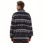 Ανδρική Fleece Μπλούζα με Φερμουάρ και Print EMERSON