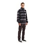 Ανδρική Fleece Μπλούζα με Φερμουάρ και Print EMERSON