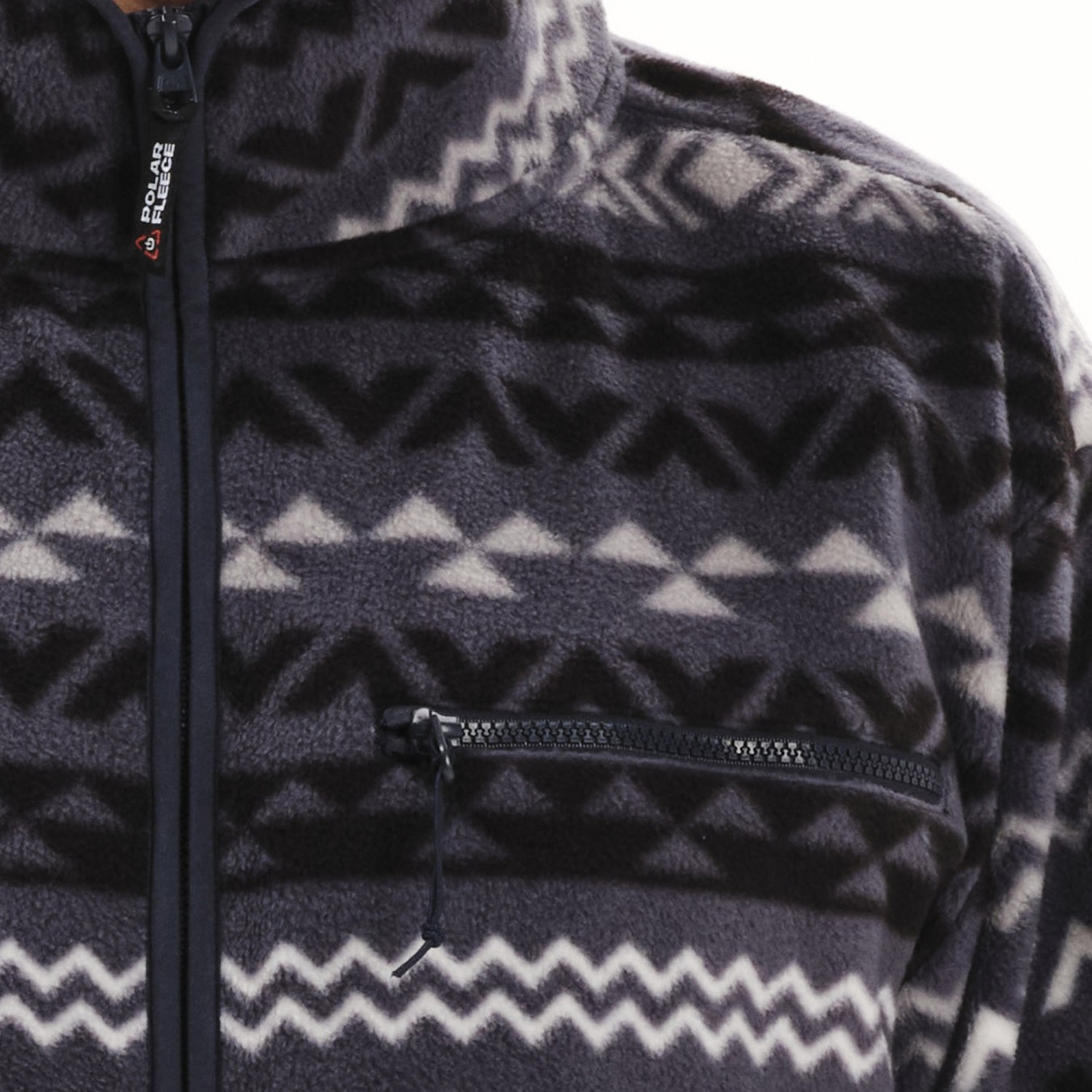 Ανδρική Fleece Μπλούζα με Φερμουάρ και Print EMERSON