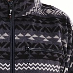 Ανδρική Fleece Μπλούζα με Φερμουάρ και Print EMERSON