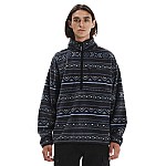 Ανδρική Fleece Μπλούζα με Φερμουάρ και Print EMERSON