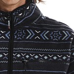 Ανδρική Fleece Μπλούζα με Φερμουάρ και Print EMERSON