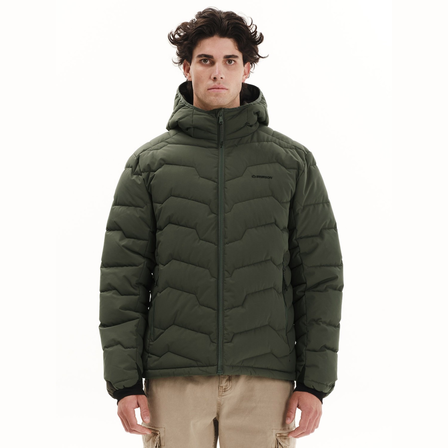 Ανδρικό Μπουφάν Puffer με Κουκούλα EMERSON